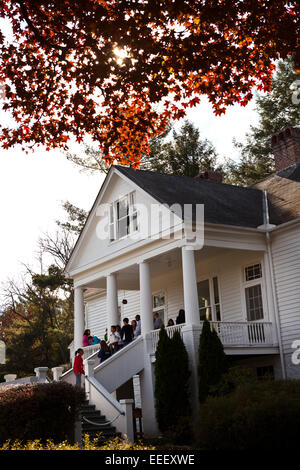 Vista della casa dello scrittore e poeta Carl Sandburg in Flat Rock, NC Foto Stock