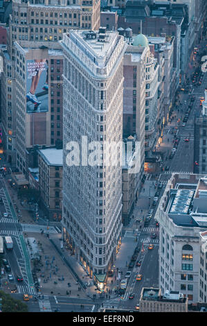 Flatiron grattacielo a Manhattan, New York Foto Stock