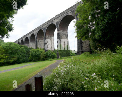 Viadotto FERROVIARIO PORTHKERRY e parco vicino a Barry, Vale of Glamorgan, South Wales UK KATHY DEWITT Foto Stock