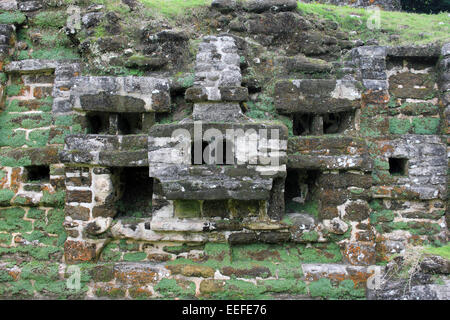 Jaguar tempio presso il sito archeologico di Lamanai, Belize Foto Stock