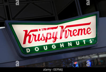 Krispy Kreme donut shop a Liverpool Street Station Foto Stock