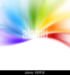 Abstract sfondo colorato. Brillante arcobaleno decorativo illustrazione vettoriale Foto Stock