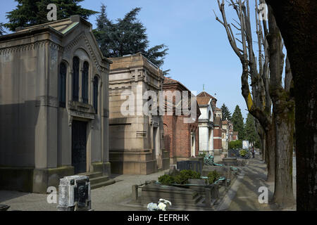 Milano, Italia, luogo di riposo della famiglia Brambilla sul Cimitero Monumentale Foto Stock