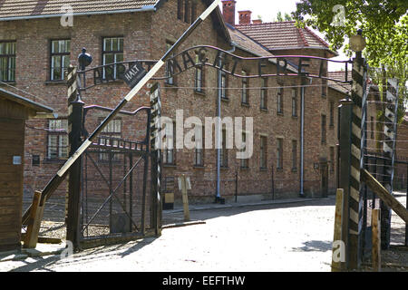 Polen Kleinpolen Konzentrationslager Auschwitz Museum Europa Mitteleuropa Rzeczpospolita Polska Wojew¢dztwo Malopolskie Oswiecim Foto Stock