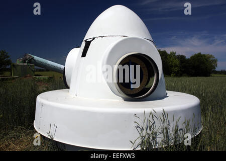 Langengrassau, Germania, la demolizione di una vecchia turbina eolica Foto Stock