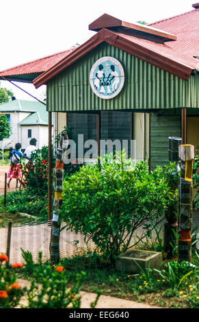 Incontro di comunità hall a Nguiu, Bathurst Island Isole Tiwi, NT, Australia Foto Stock