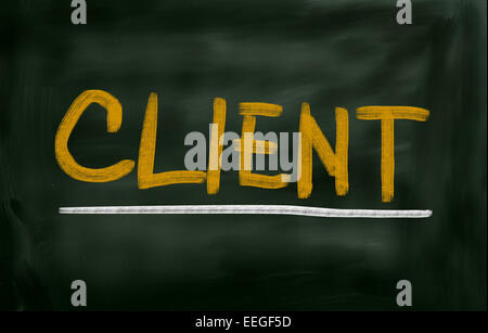 Concetto di client Foto Stock