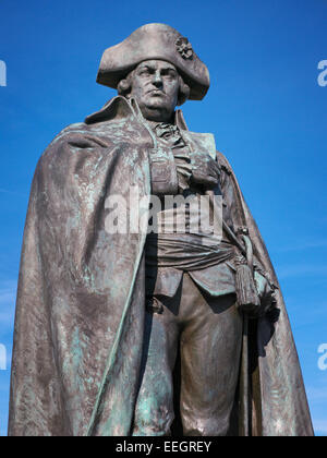 Statua del barone von Steuben in Valley Forge National Historic Park in Pennsylvania Foto Stock