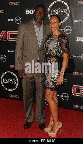 ESPN presenta corpo presso ESPYS pre-party - Arrivi con: Dominique Wilkins dove: Hollywood, California, Stati Uniti quando: 16 Lug 2014 Foto Stock