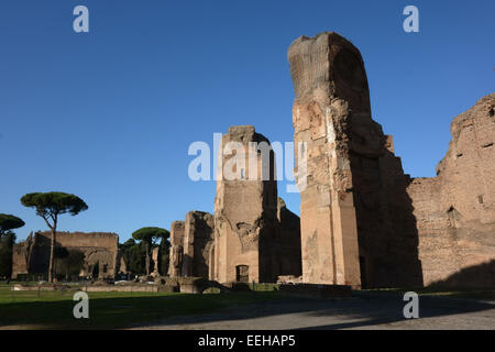 Terme di Caracalla, le antiche rovine romane di Roma, Italia Foto Stock