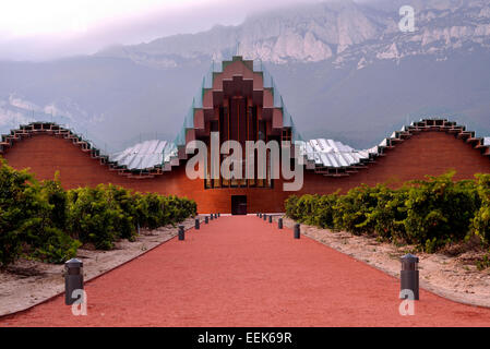 Ysios cantina. Laguardia. Rioja Alavesa. Alava, Paesi Baschi, l'Europa. Foto Stock