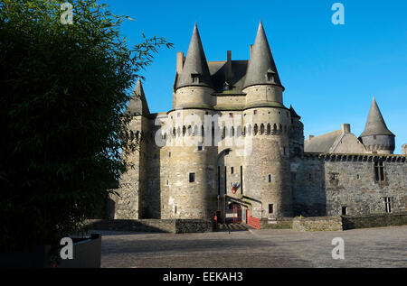 Chateau de vitre, Bretagna Francia Foto Stock