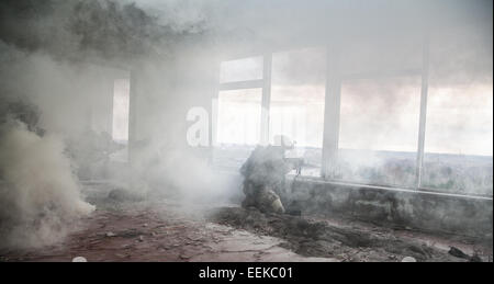 Esercito degli Stati Uniti rangers in azione Foto Stock