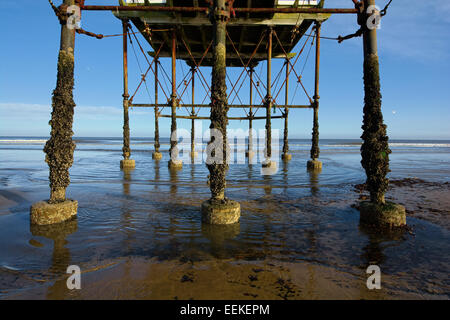 Saltburn in riva al mare Foto Stock