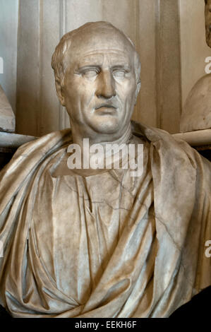 Marco Tullio Cicerone nato il 3 gennaio 106 BC scultura metà del I secolo d.c. romana in marmo Roma Museo Capitolino Italia Italiano Foto Stock