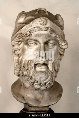 Stratega - stratega copia romana da un originale greco del 5 secolo A.C. Roma Museo Capitolino Italia Italiano Foto Stock