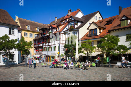 Ristoranti, Meersburg, Baden-Württemberg, Germania Foto Stock