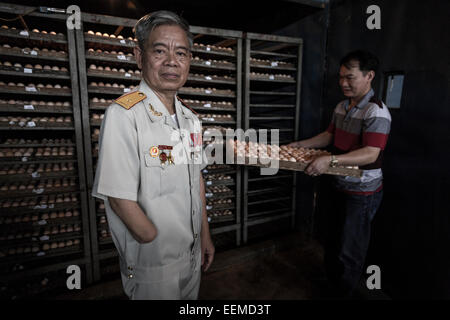 Fare Ngo Dinh combattuto tra il 1967 e il 1975 nel nord del Laos, sul sentiero di Ho Chi Minh. Foto Stock