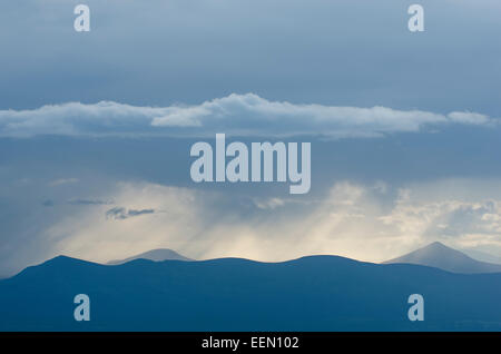 Lichtstimmung, Femundsmarka, Hedmark Fylke, Norwegen, Juli 2011 Foto Stock