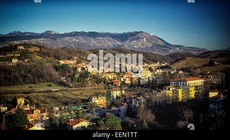 Friuli Venezia Giulia si trova nel nord-est Italia adiacente al confine con Austria e Slovenia. Foto Stock