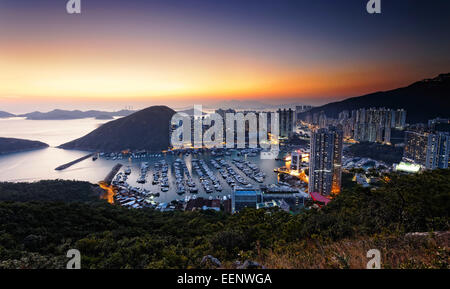 Typhoon Shelter in hong kong aberdeen Foto Stock