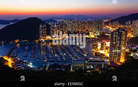 Typhoon Shelter in hong kong aberdeen Foto Stock