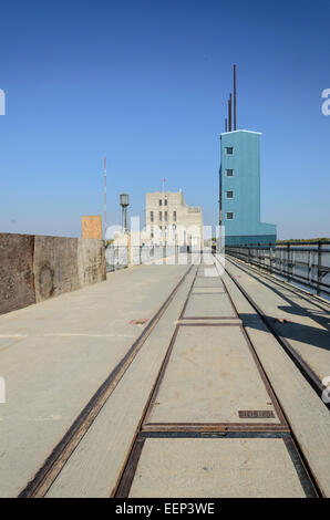 Sette sorelle dam, la stazione di alimentazione, in Manitoba, Canada Foto Stock