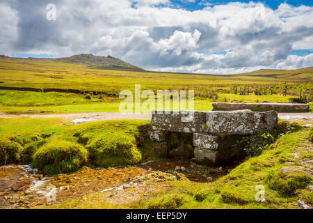 Ruvido Tor su Bodmin Moor è il secondo punto più alto in Cornwall Inghilterra UK Europa Foto Stock