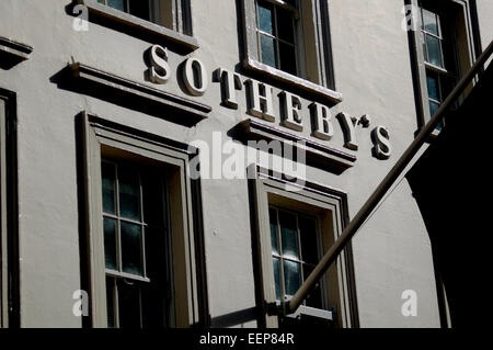 Sotheby's New Bond Street, London, England, Regno Unito Foto Stock