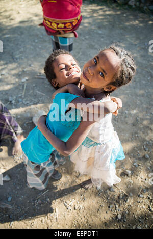 Bambini etiopi, Etiopia, Africa Foto Stock