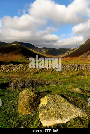 Loughrigg nel Parco Nazionale del Distretto dei Laghi, Cumbria Foto Stock