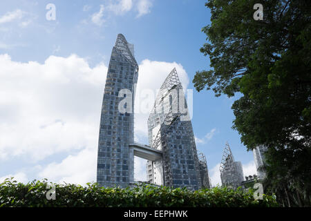 Riflessioni a Keppel Bay, dall'architetto Daniel Libeskind. Singapore. Foto Stock