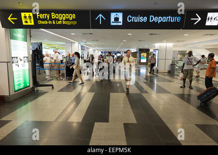 Singapore Ferry Terminal in vivo City Mall. Singapore Cruise Center. Foto Stock