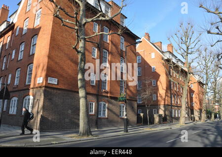 Abitazione su John Islip Street, Pimlico , Londra Foto Stock