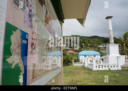 Le isole Figi, l'isola di Ovalua, città portuale di Levuka. Considerata la più intatta città coloniale rimanenti nelle isole Figi. Foto Stock