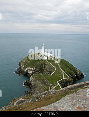 Sud pila faro, Angelsey Foto Stock