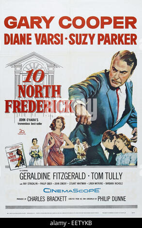 10 North Frederick - Movie Poster - Garry Cooper Foto Stock