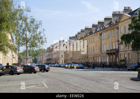 Great Pulteney Street, Bath, Somerset, Inghilterra Foto Stock