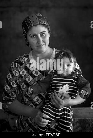 Yezedi rifugiati da Sinjar, Duhok, Kurdistan, Iraq Foto Stock