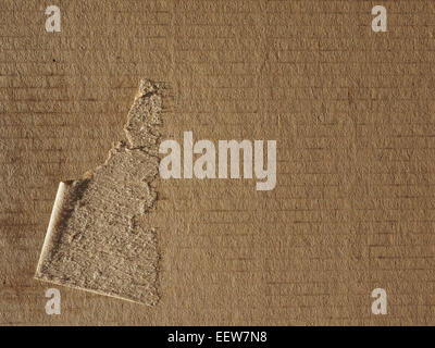 Brown in cartone ondulato utile come uno sfondo Foto Stock