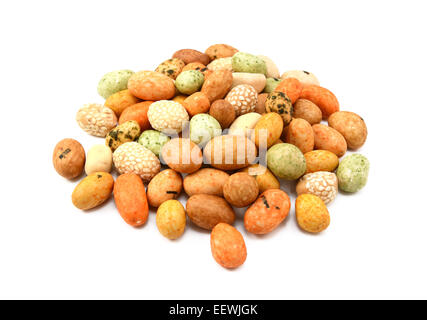Le alghe arachidi, isolato su sfondo bianco Foto Stock
