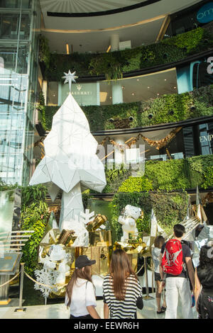 Paragon Shopping Centre Mall a tempo di Natale.Bangkok, Tailandia, Asia. Foto Stock
