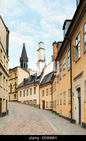 Vecchi edifici di Stoccolma, Svezia. Foto Stock