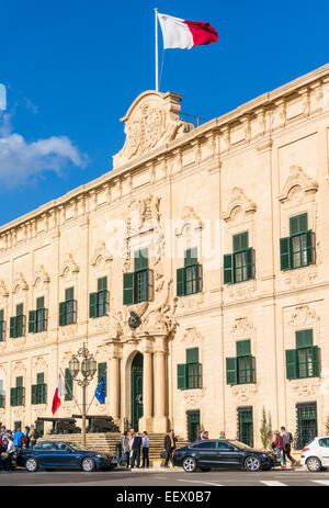 Auberge de Castille (Ufficio del Primo ministro) Valletta Malta EU Europe Foto Stock