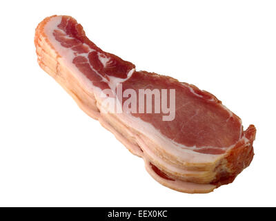 Back bacon, non cotte Foto Stock