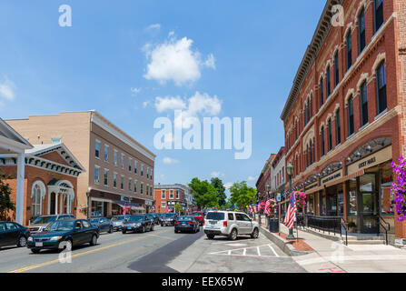 Strada principale di Lee, Berkshire County, Massachusetts, STATI UNITI D'AMERICA Foto Stock