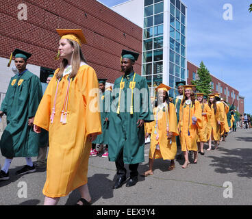 Diploma di scuola superiore, CT, Stati Uniti d'America Foto Stock