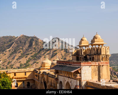 Vista in Forte Amer nel Rajasthan, India Foto Stock