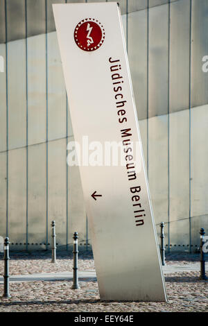 Berlino, Germania, Guida per il Museo Ebraico di Berlino Foto Stock