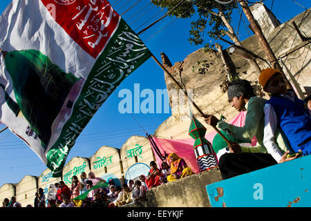 India Rajasthan, Udaipur, festa musulmana Foto Stock